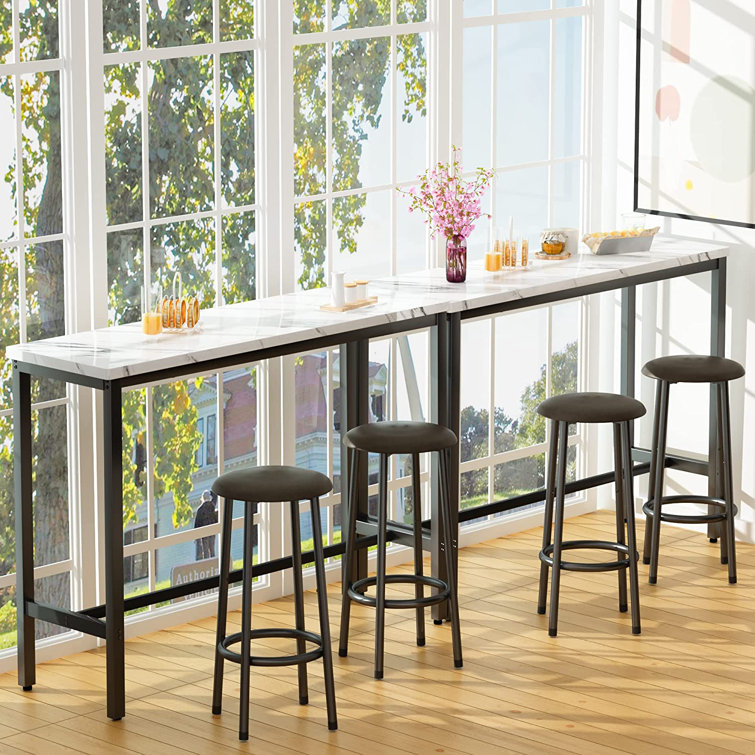 Modern bar height cheap table and chairs